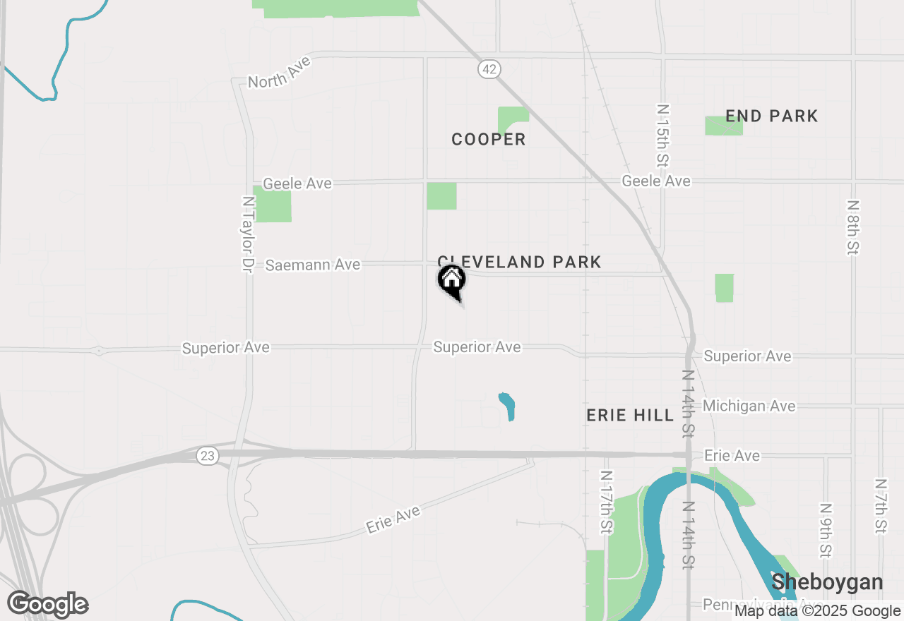 Map of 1555 N 24th St, Sheboygan, WI 53081