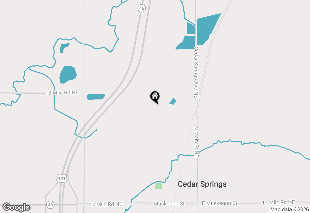 Map of 501 Pioneer Trail, Cedar Springs, MI 49319