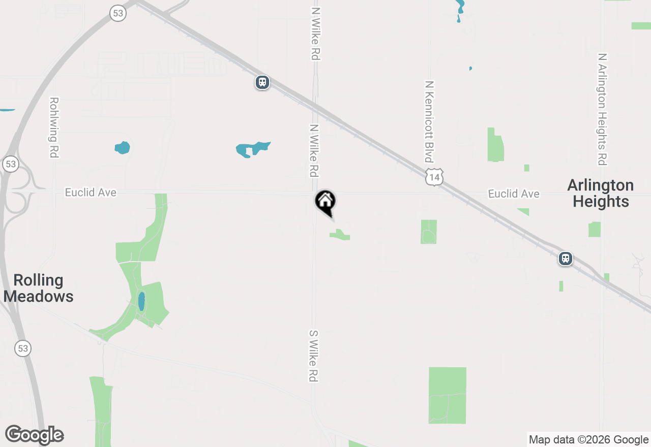 Map of 316 N Reuter Drive, Arlington Heights, IL 60005
