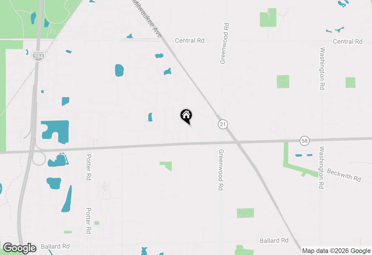 Map of 8820 N Western Avenue #1H, Des Plaines, IL 60016