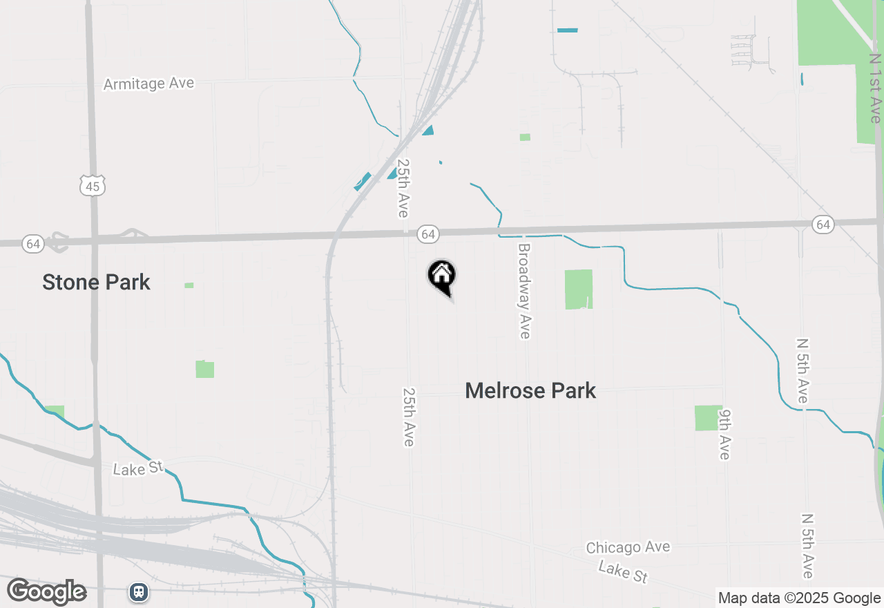 Map of 1710 N 23rd Avenue, Melrose Park, IL 60160