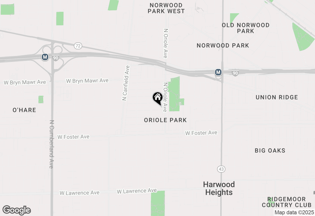 Map of 7635 W Balmoral Avenue, Chicago, IL 60656