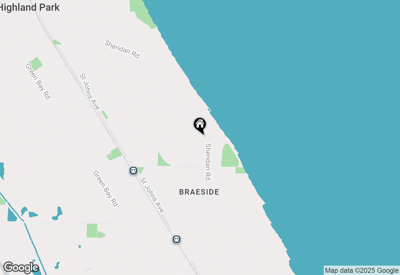 Map of 111 Cary Avenue, Highland Park, IL 60035