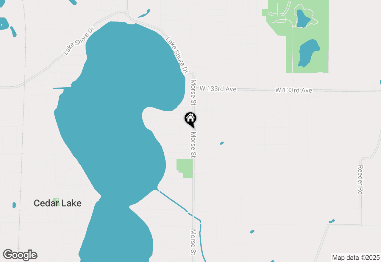 Map of 13530 Morse Street, Cedar Lake, IN 46303