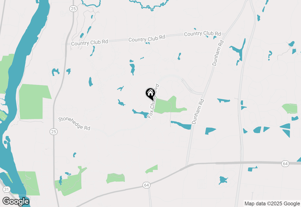 Map of 1301 Hawkins Court, St. Charles, IL 60174