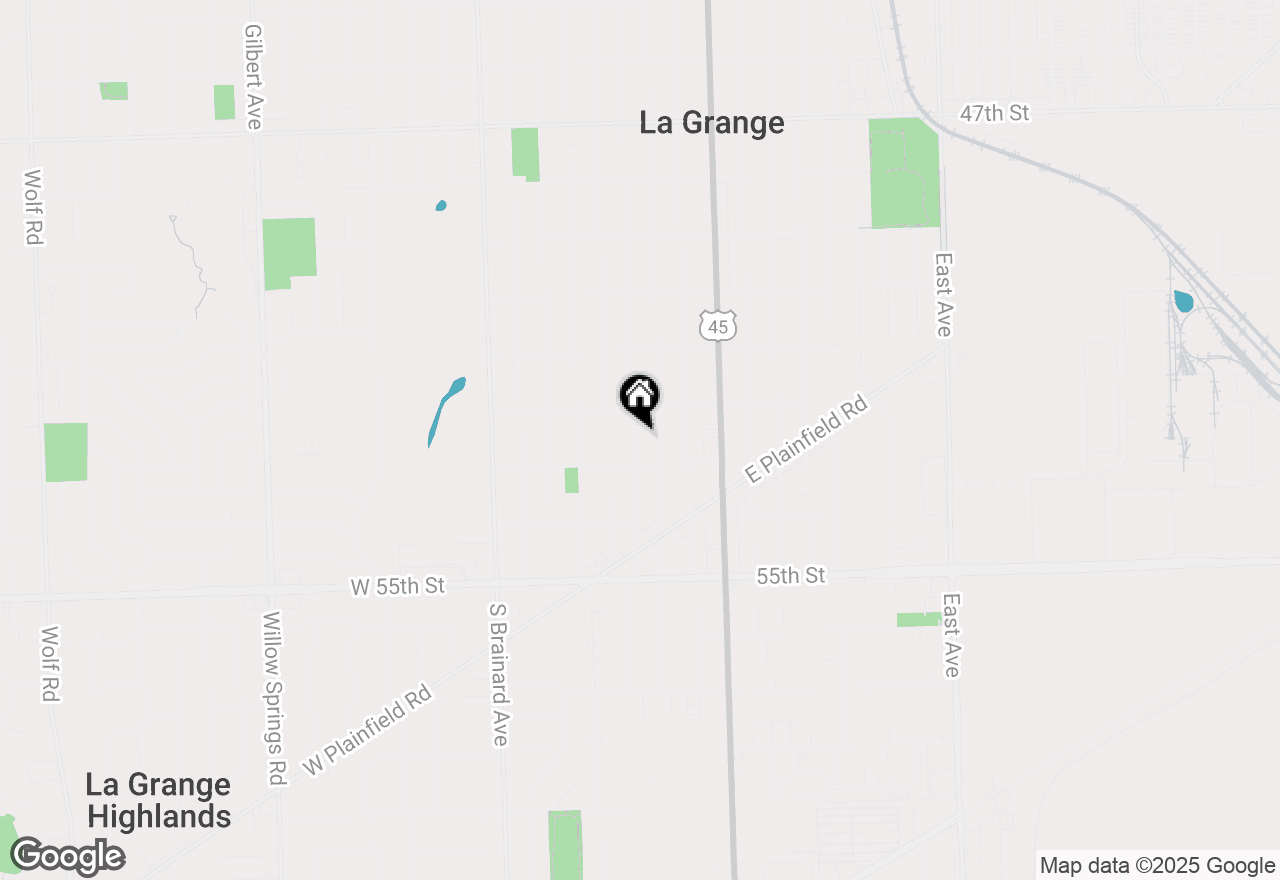 Map of 1025 S Catherine Avenue, La Grange, IL 60525