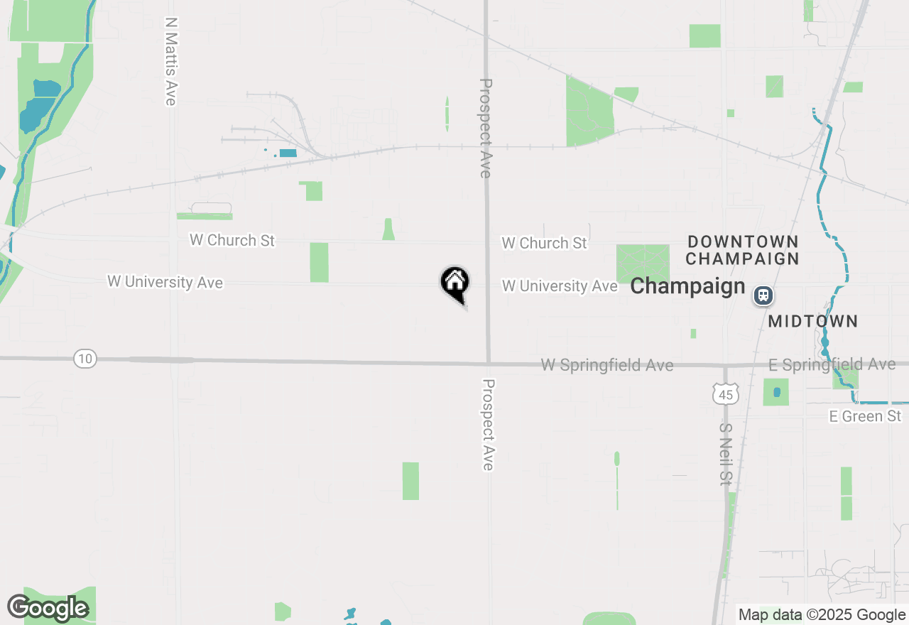 Map of 915 W Clark Street, Champaign, IL 61821