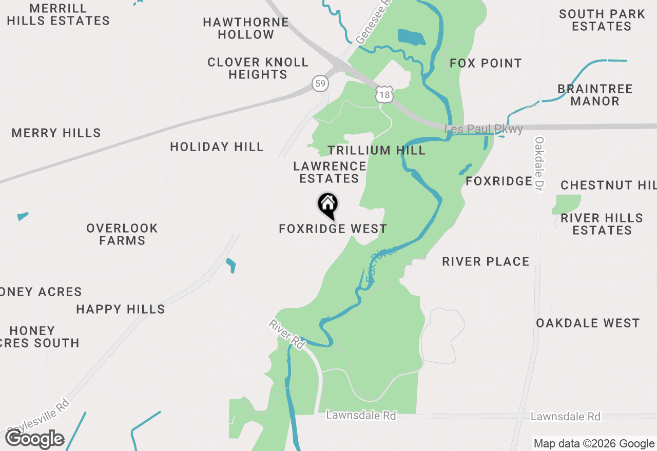 Map of 2700 Wyngate Way, Waukesha, WI 53189