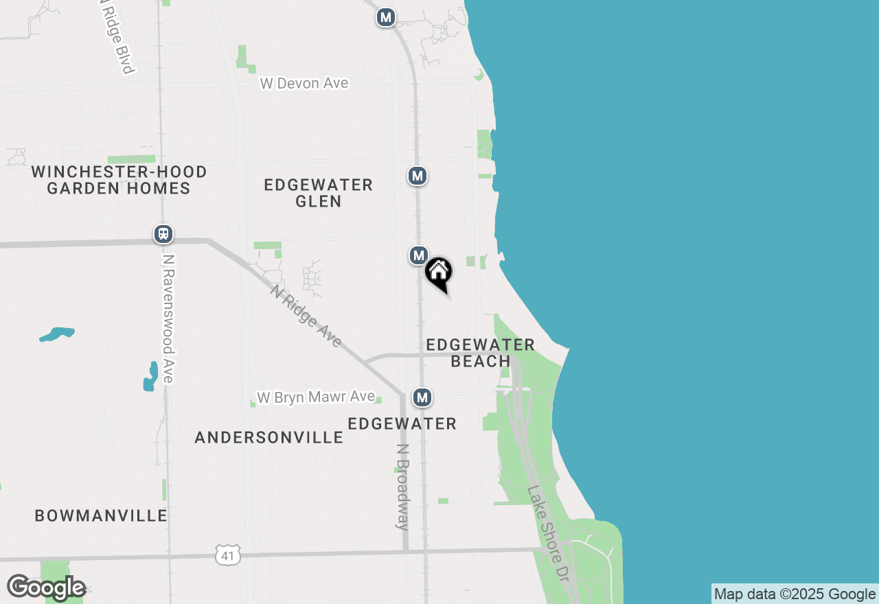 Map of 5821 N Winthrop Avenue #GN, Chicago, IL 60660