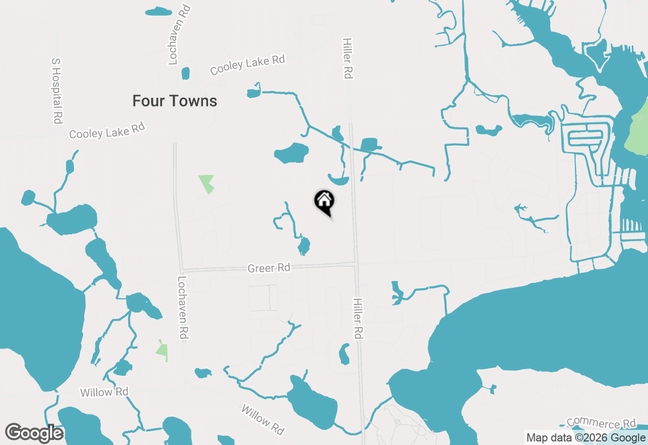 Map of 0000 Hiller Road, West Bloomfield, MI 48324