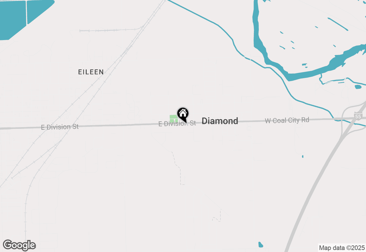 Map of 1805 E Division Street, Diamond, IL 60416