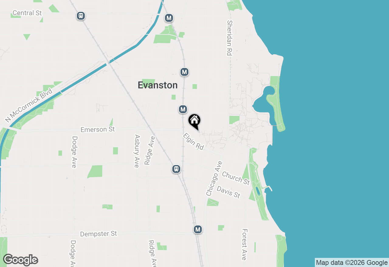 Map of 1856 Sherman Avenue #6SC, Evanston, IL 60201