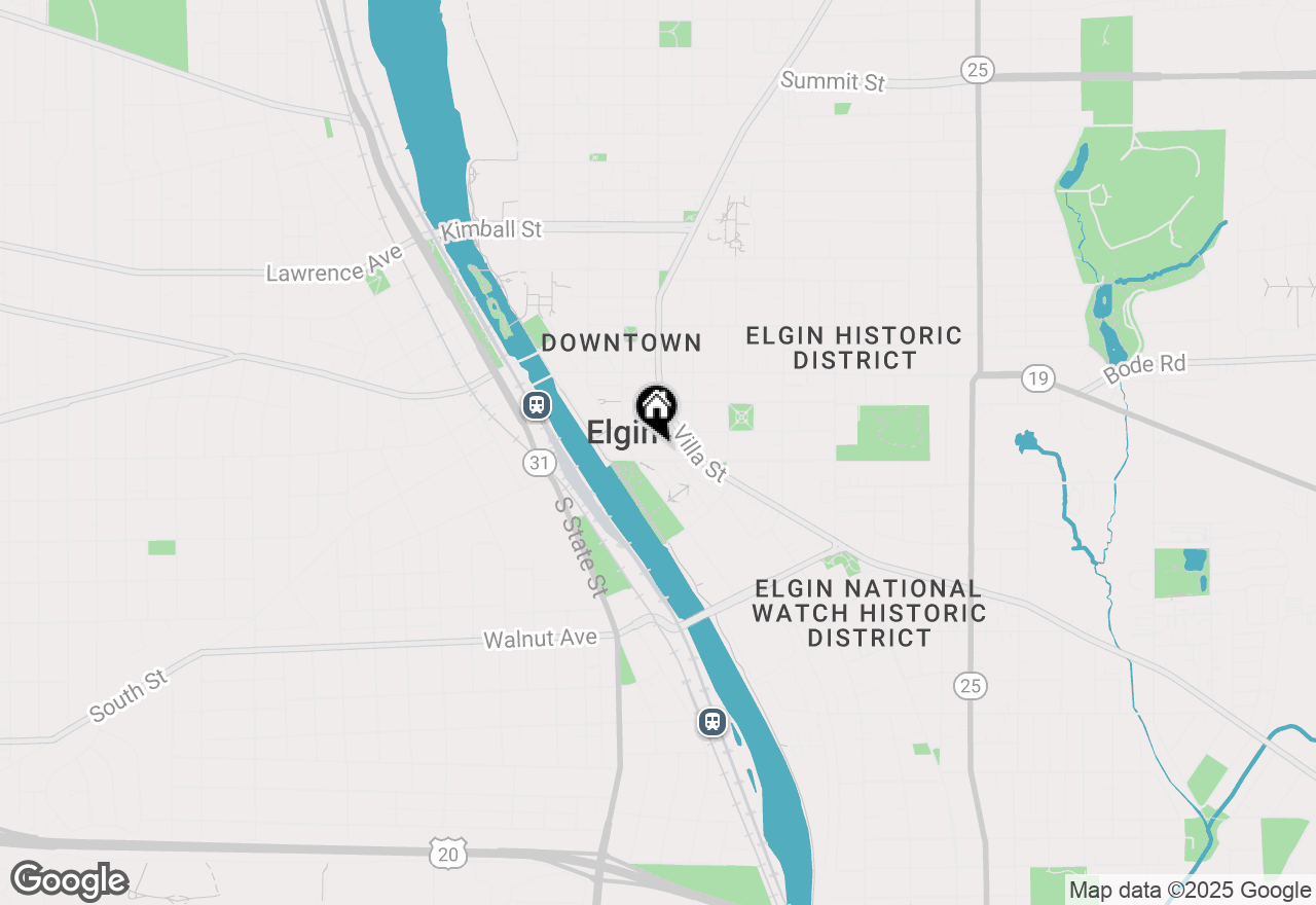 Map of 216 Prairie Street, Elgin, IL 60120