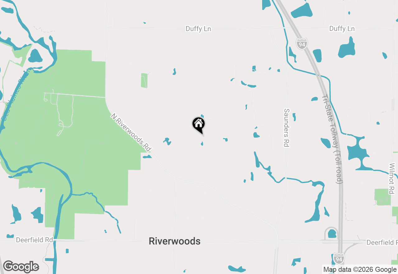 Map of 1341 Kenilwood Lane, Riverwoods, IL 60015