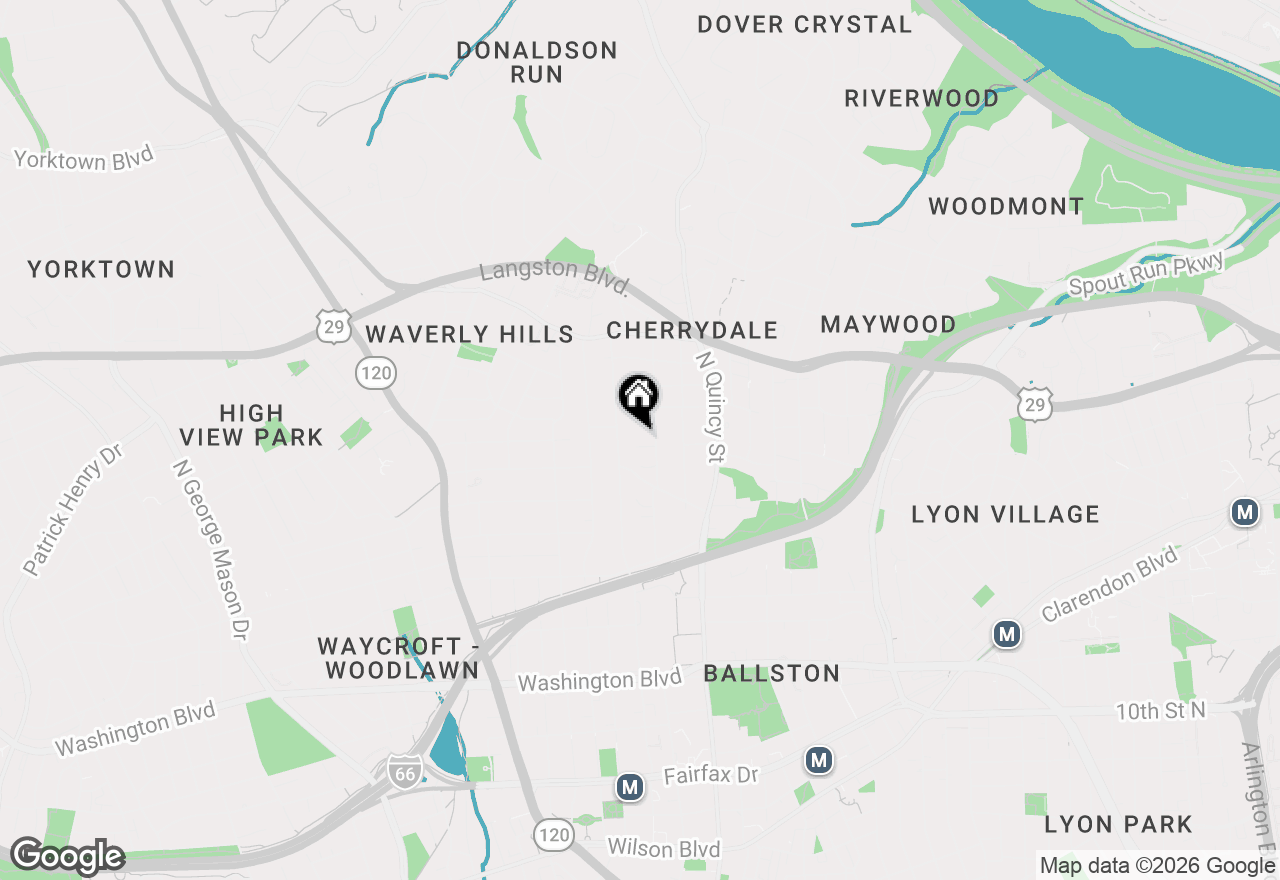 Map of 4111 18th Road N #1, Arlington, VA 22207