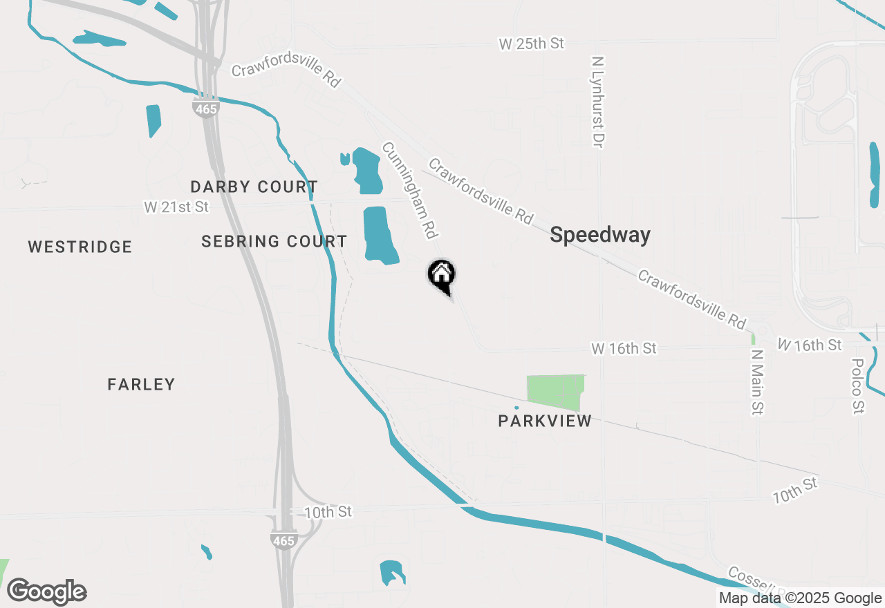 Map of 1701 Lincoln Road, Speedway, IN 46224