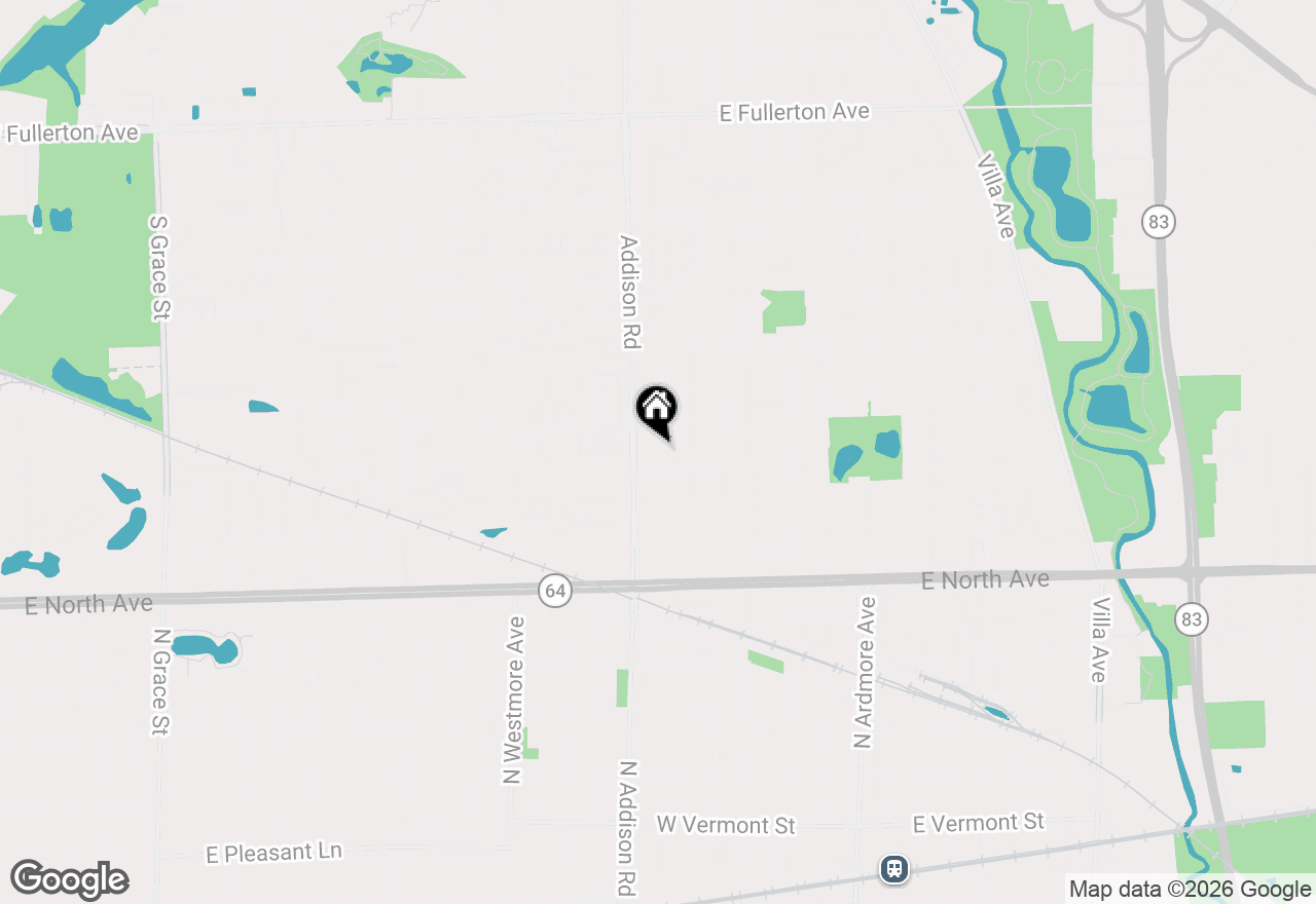 Map of 966 S Iowa Avenue, Addison, IL 60101