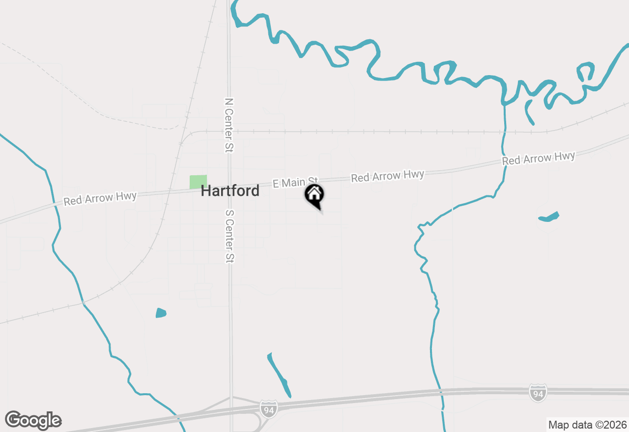 Map of 102 S Wendell Avenue, Hartford, MI 49057