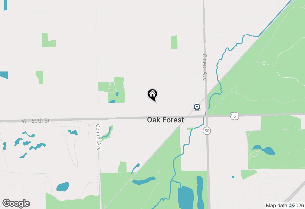 Map of 15802 Laramie Avenue #H, Oak Forest, IL 60452