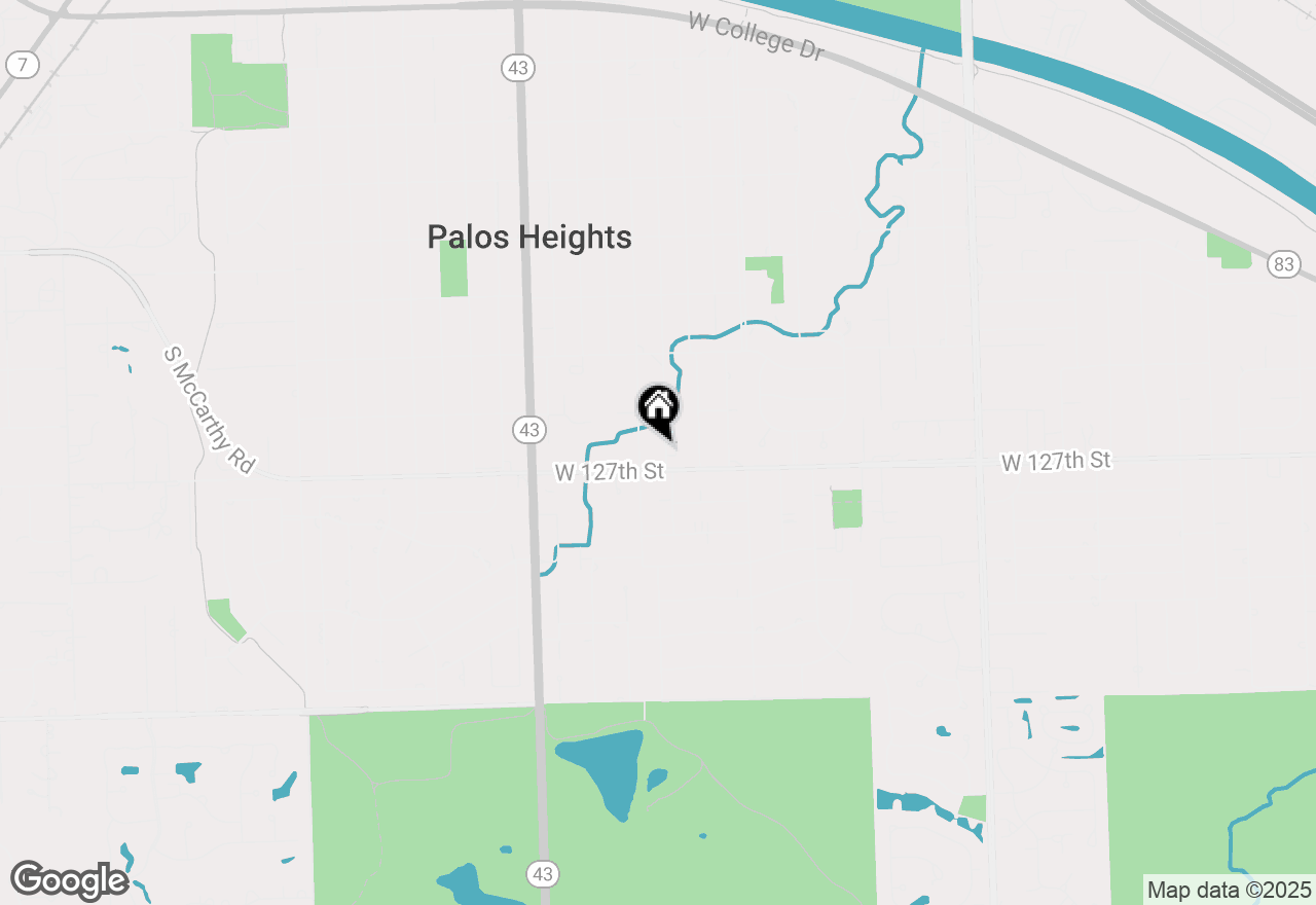 Map of 12646 S 69th Court, Palos Heights, IL 60463