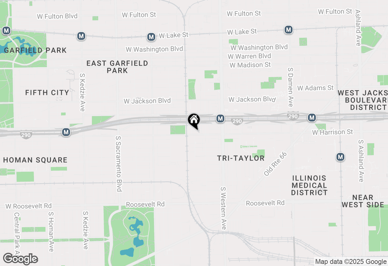 Map of 2540 W Harrison Street #1, Chicago, IL 60612