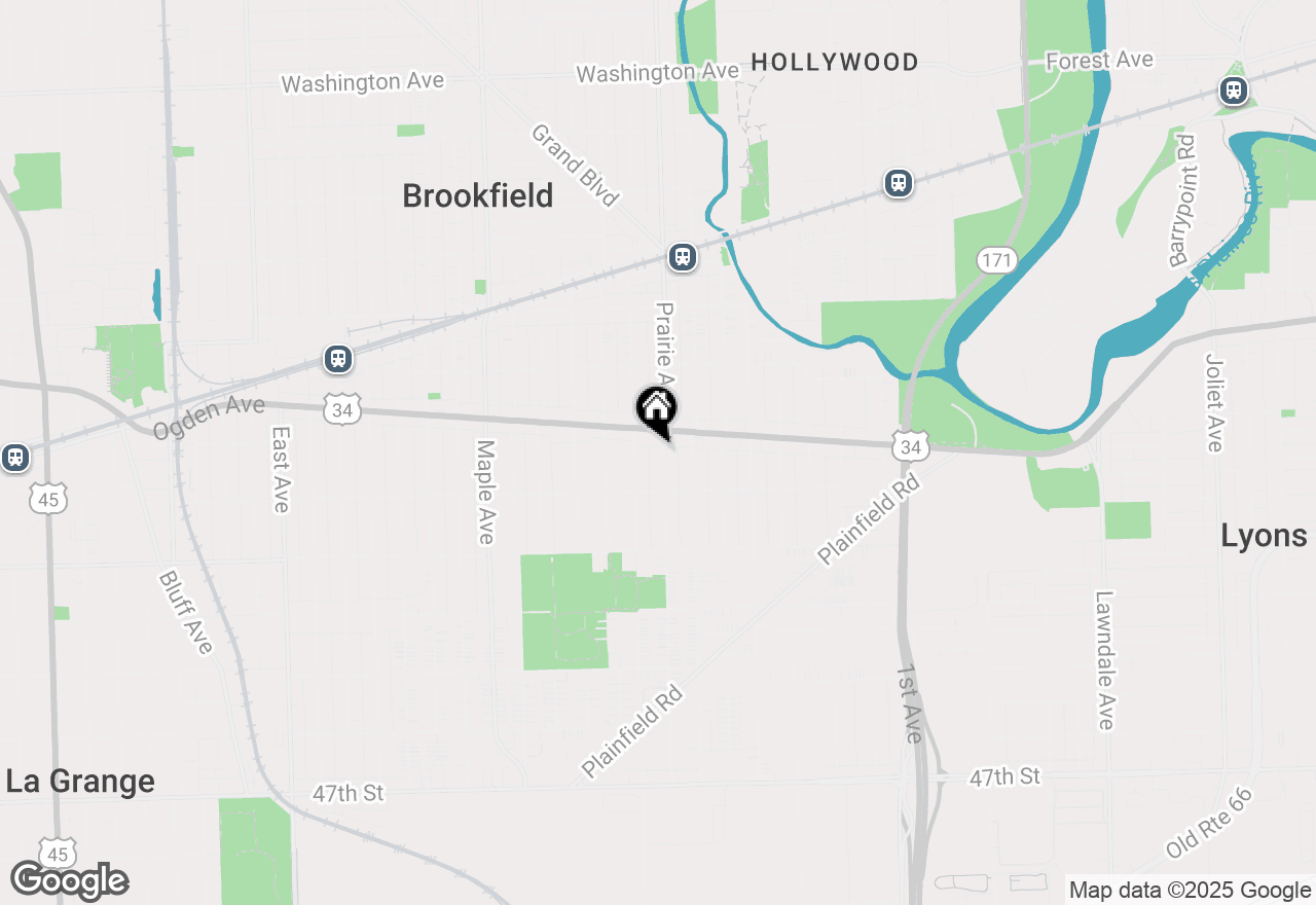 Map of 4118 Prairie Avenue, Brookfield, IL 60513