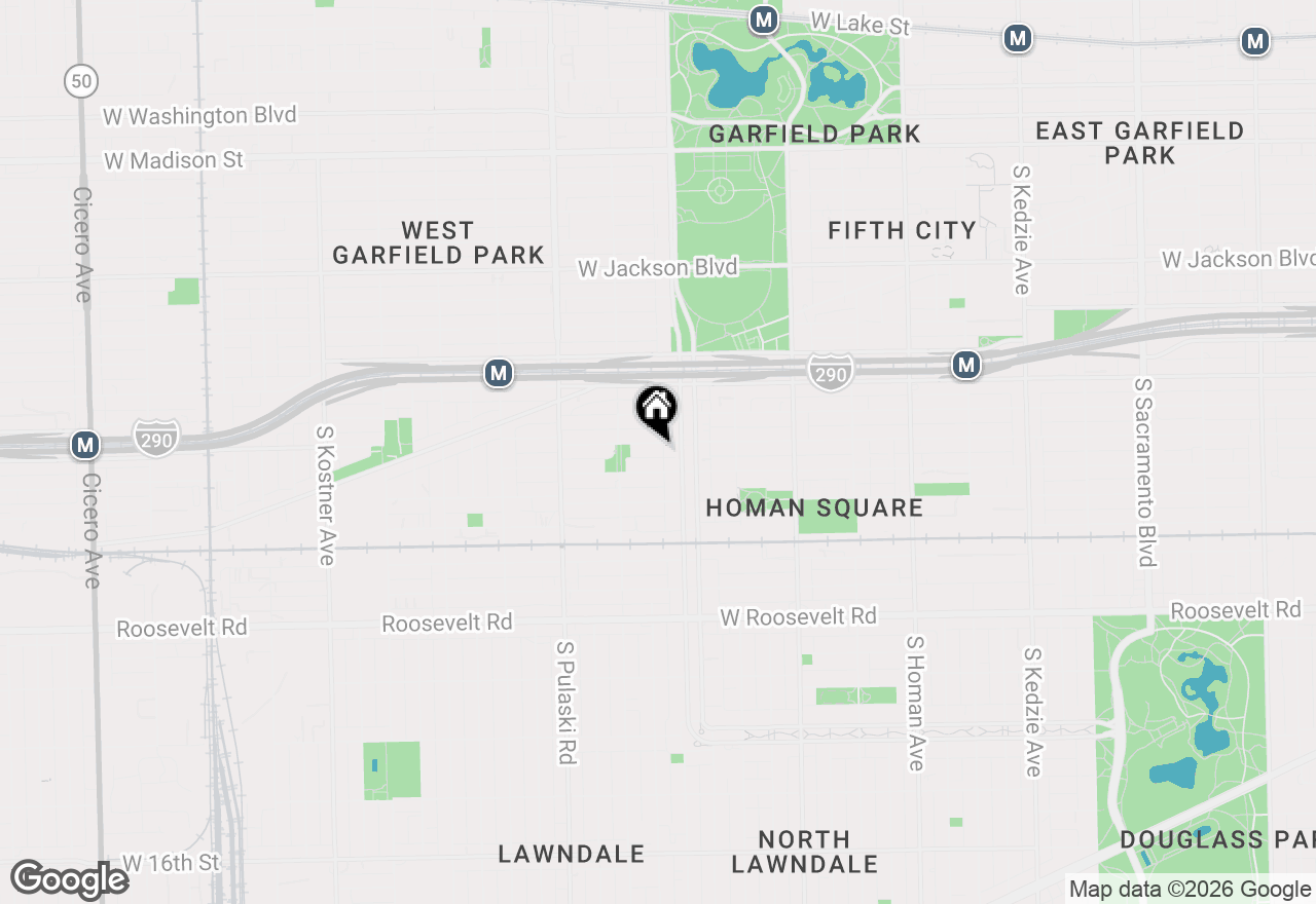 Map of 3823 W Lexington Street, Chicago, IL 60624