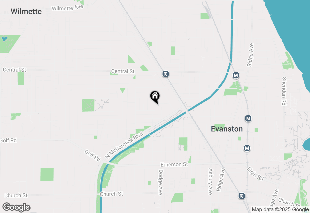 Map of 2311 Brown Avenue, Evanston, IL 60201