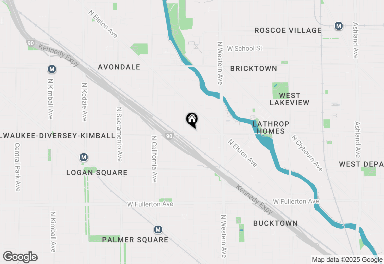 Map of 2540 W Diversey Avenue #404, Chicago, IL 60647