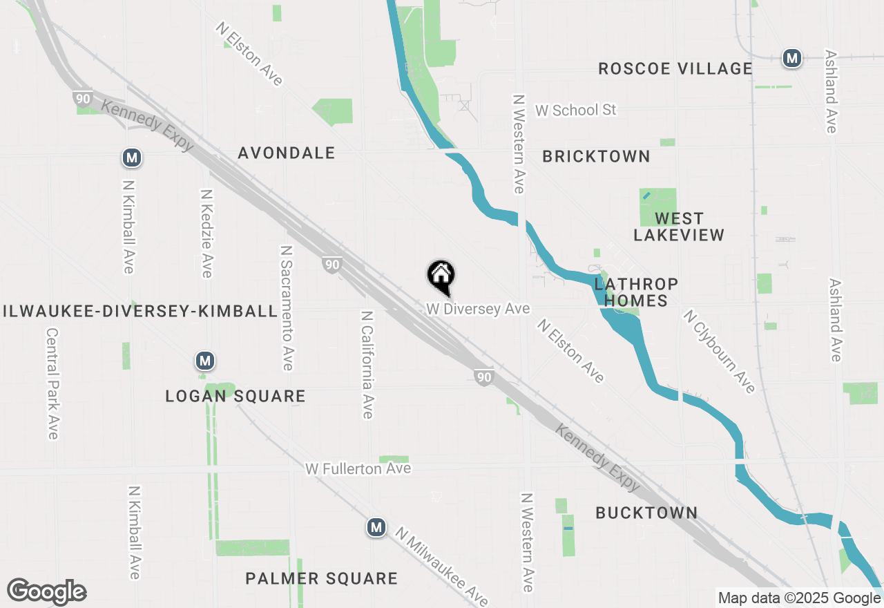 Map of 2602 W Diversey Avenue #401, Chicago, IL 60647