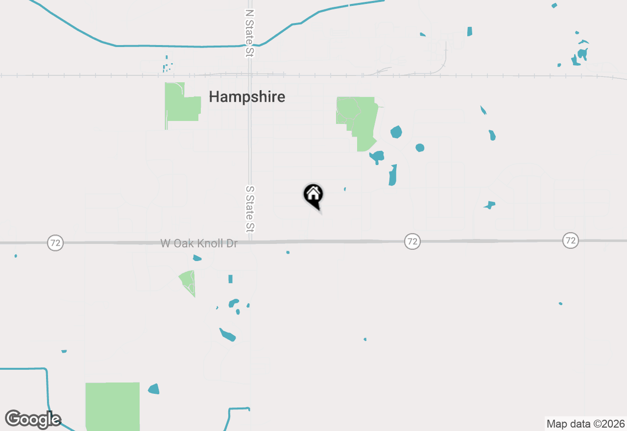 Map of 300 Old Mill Lane, Hampshire, IL 60140