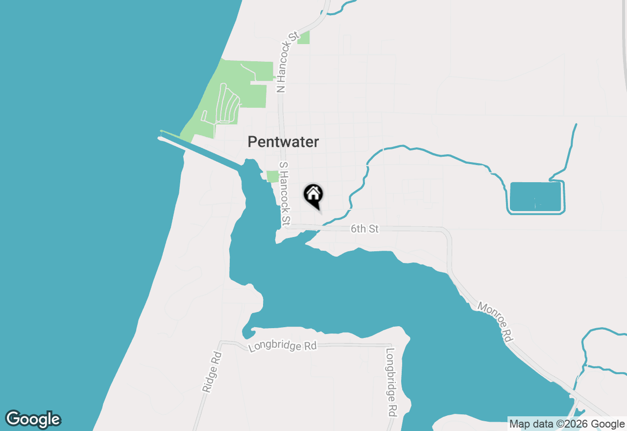Map of 517 S Wythe Street, Pentwater, MI 49449