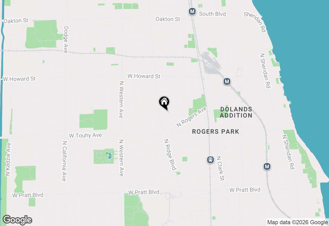 Map of 2065 W Jarvis Avenue #3E, Chicago, IL 60645