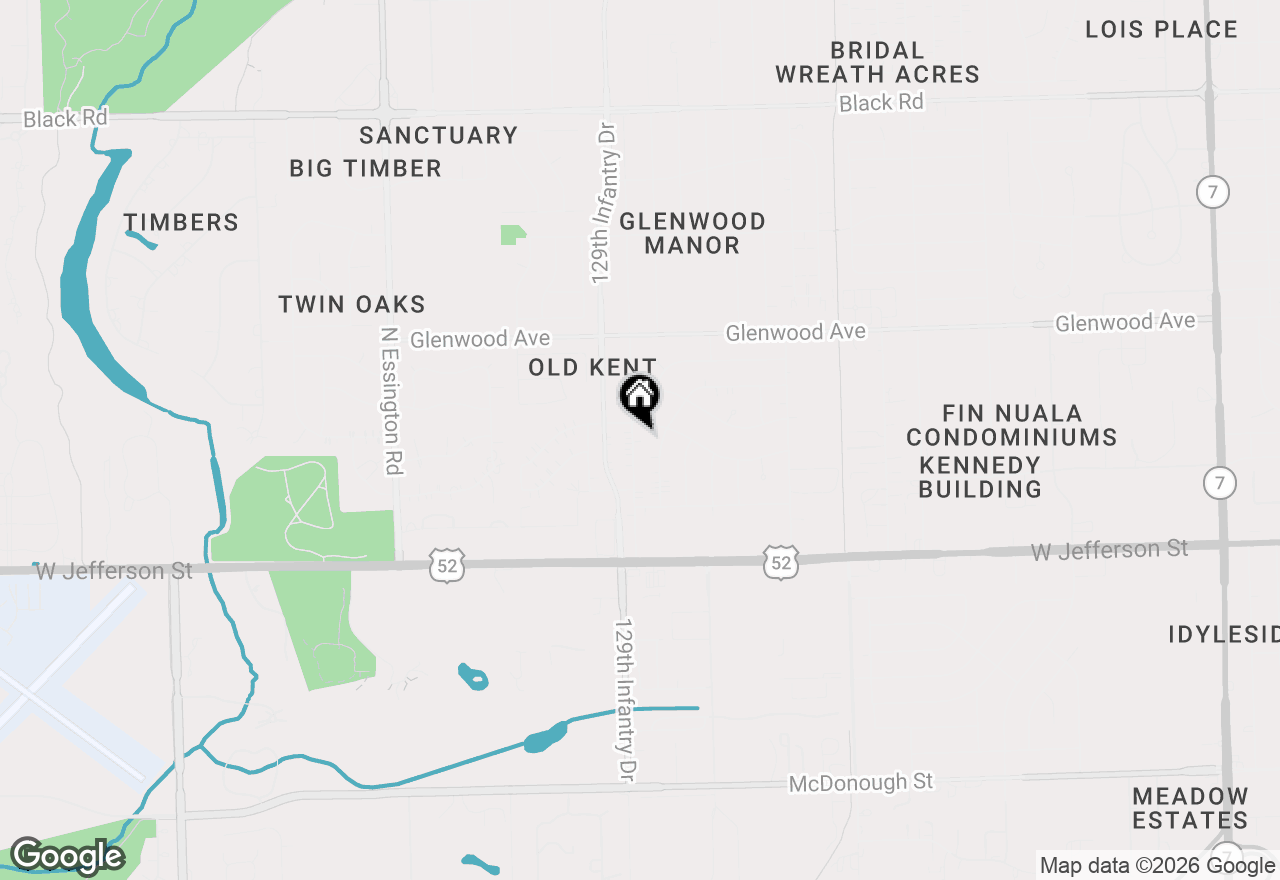 Map of 124 Fairlane Drive, Joliet, IL 60435