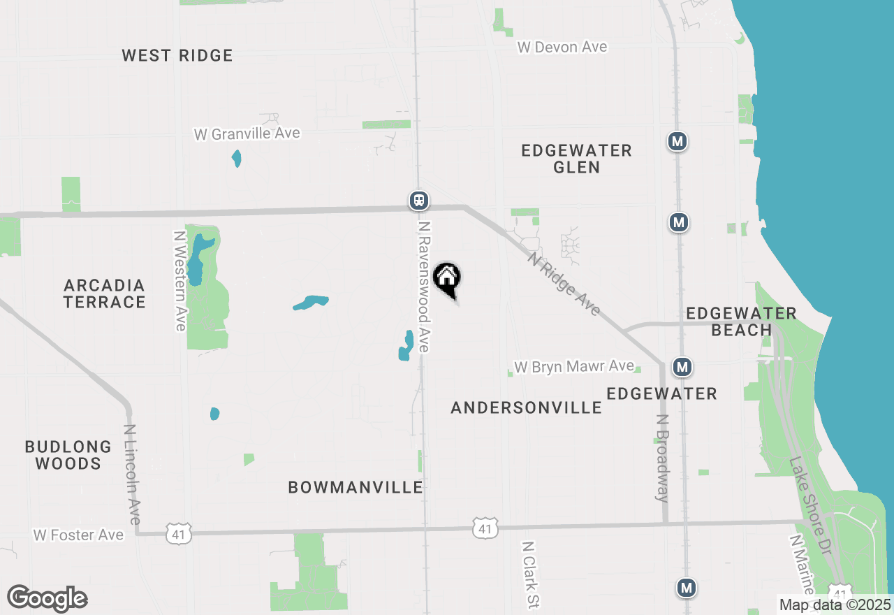 Map of 5748 N Hermitage Avenue #206, Chicago, IL 60660