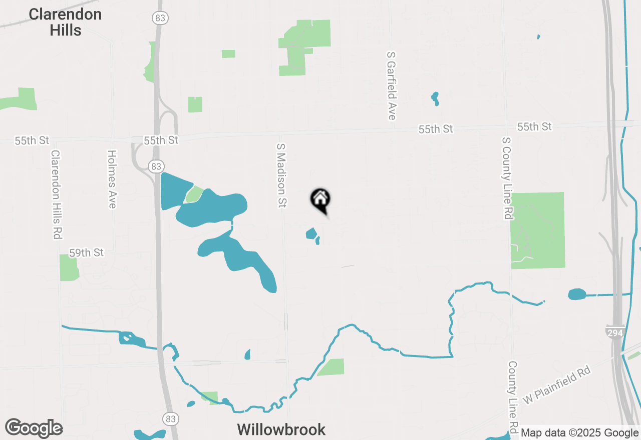 Map of 224 W Grant Village Street, Hinsdale, IL 60521