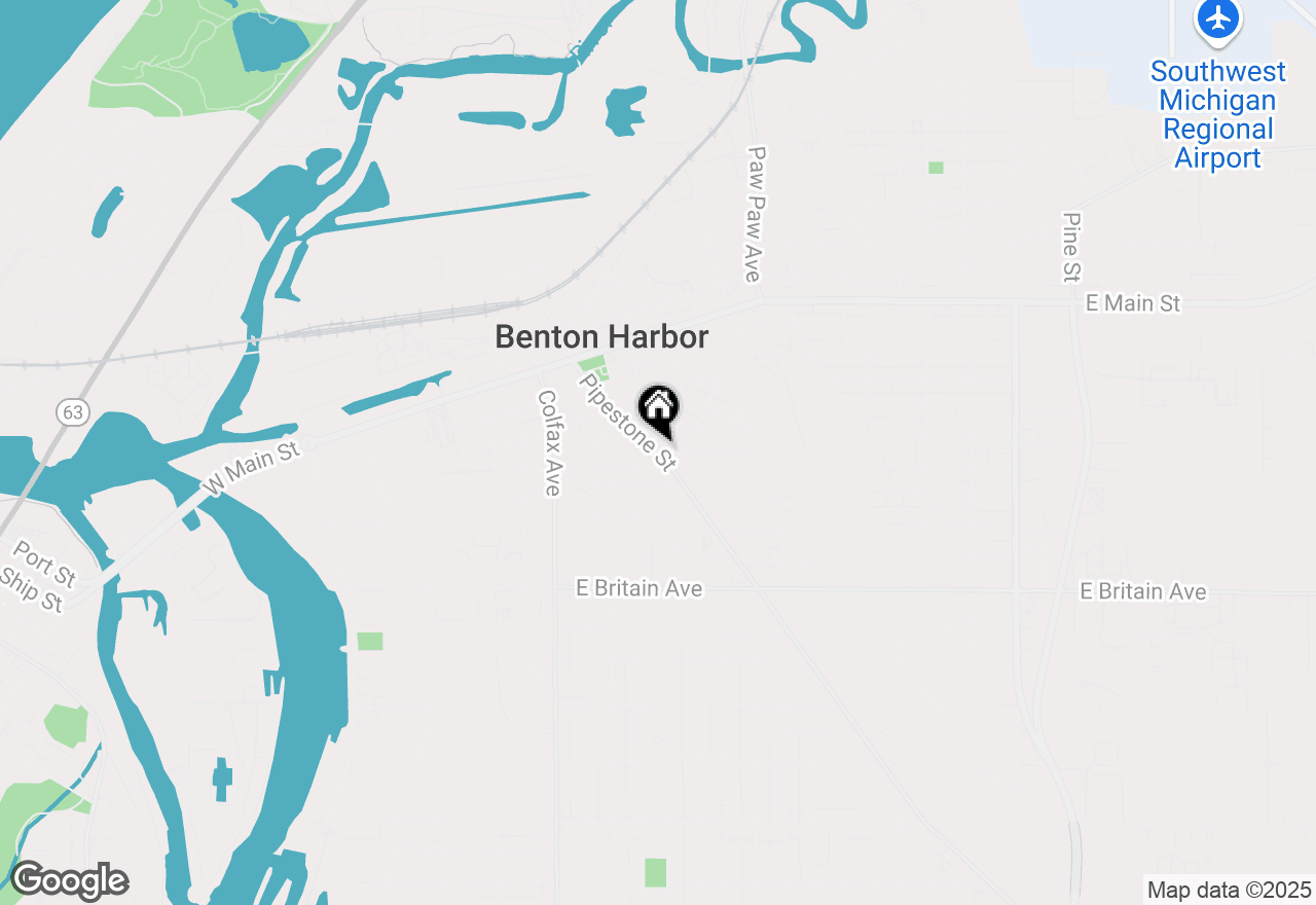 Map of 275 Pipestone Street, Benton Harbor, MI 49022