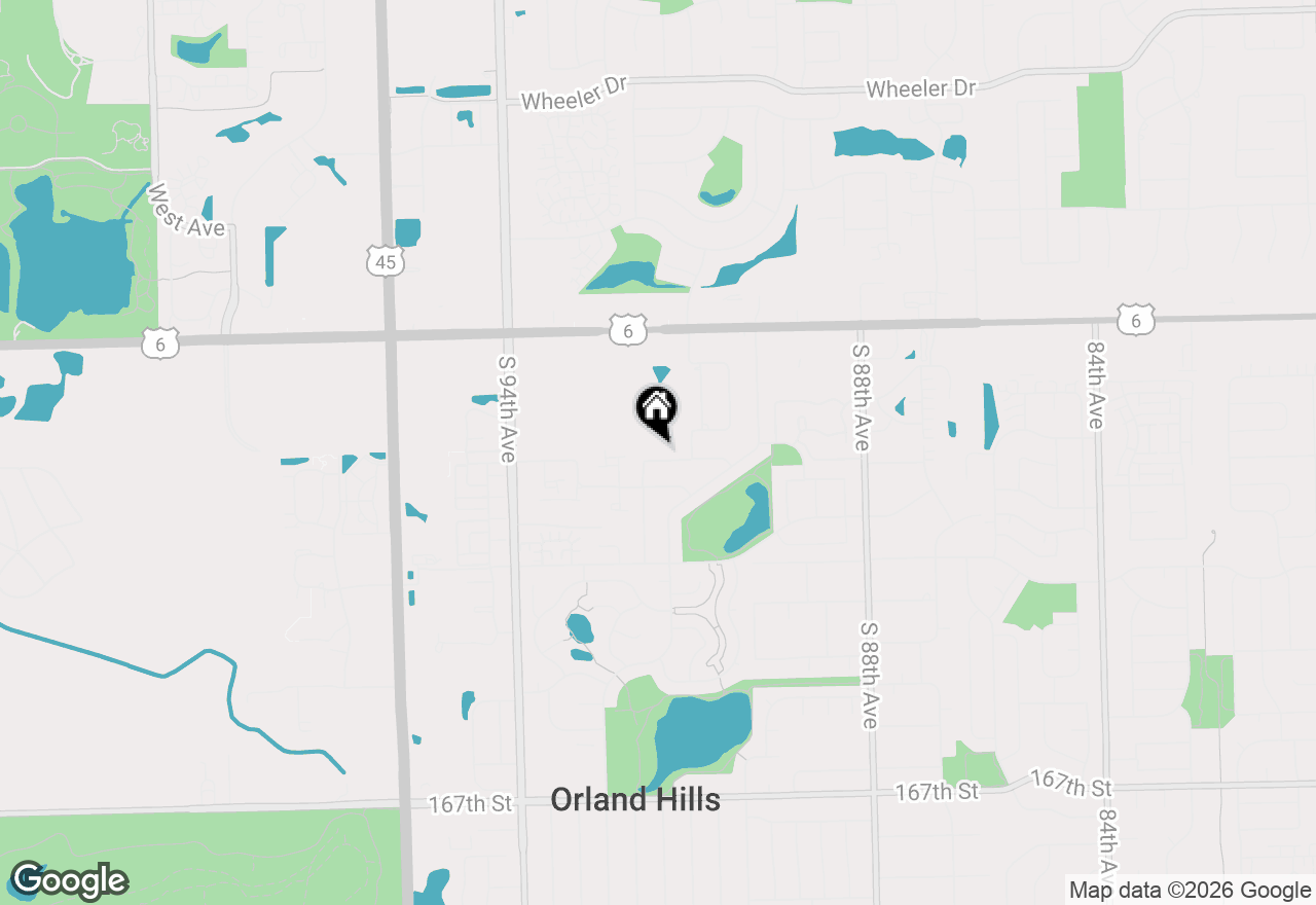 Map of 9156 W 161st Place, Orland Hills, IL 60487