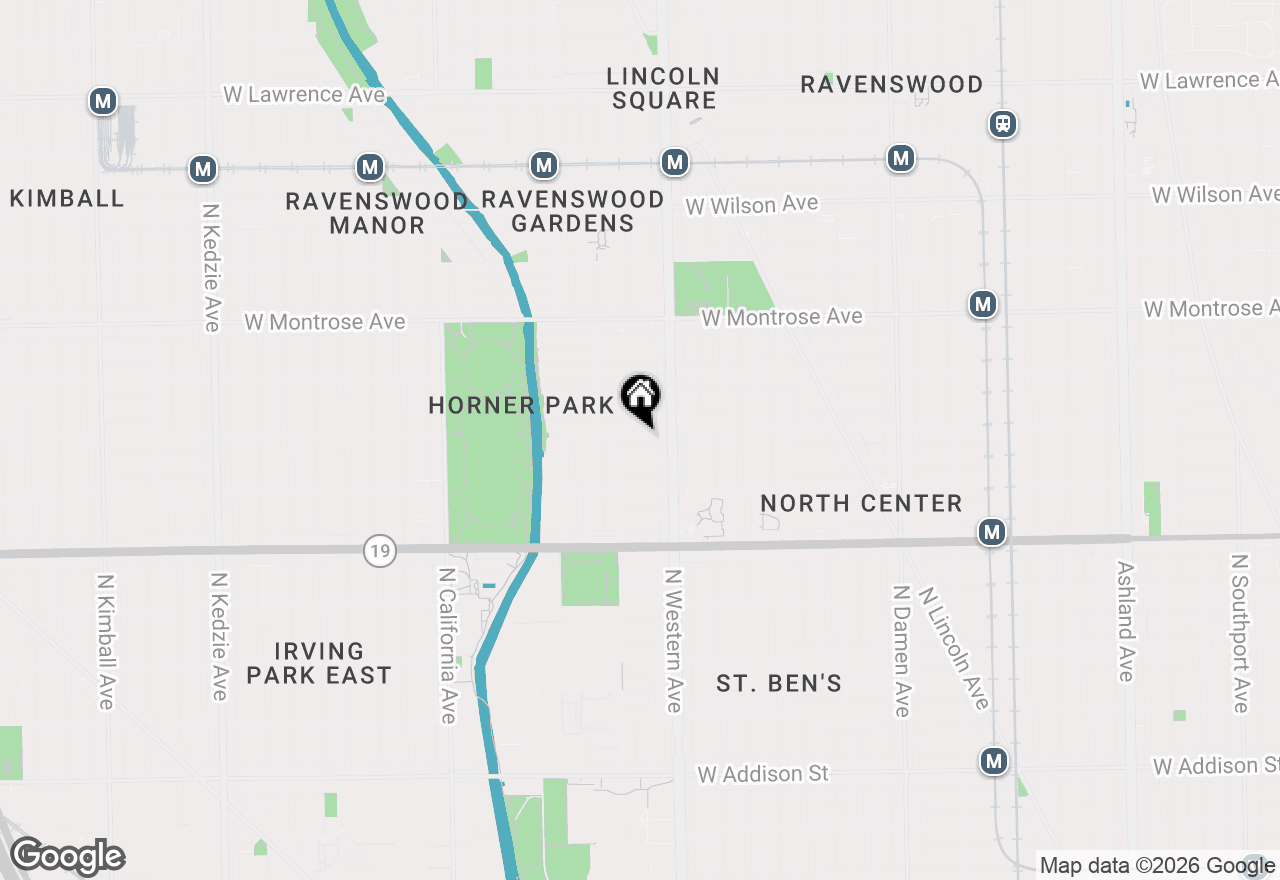 Map of 2433 W Berteau Avenue, Chicago, IL 60618
