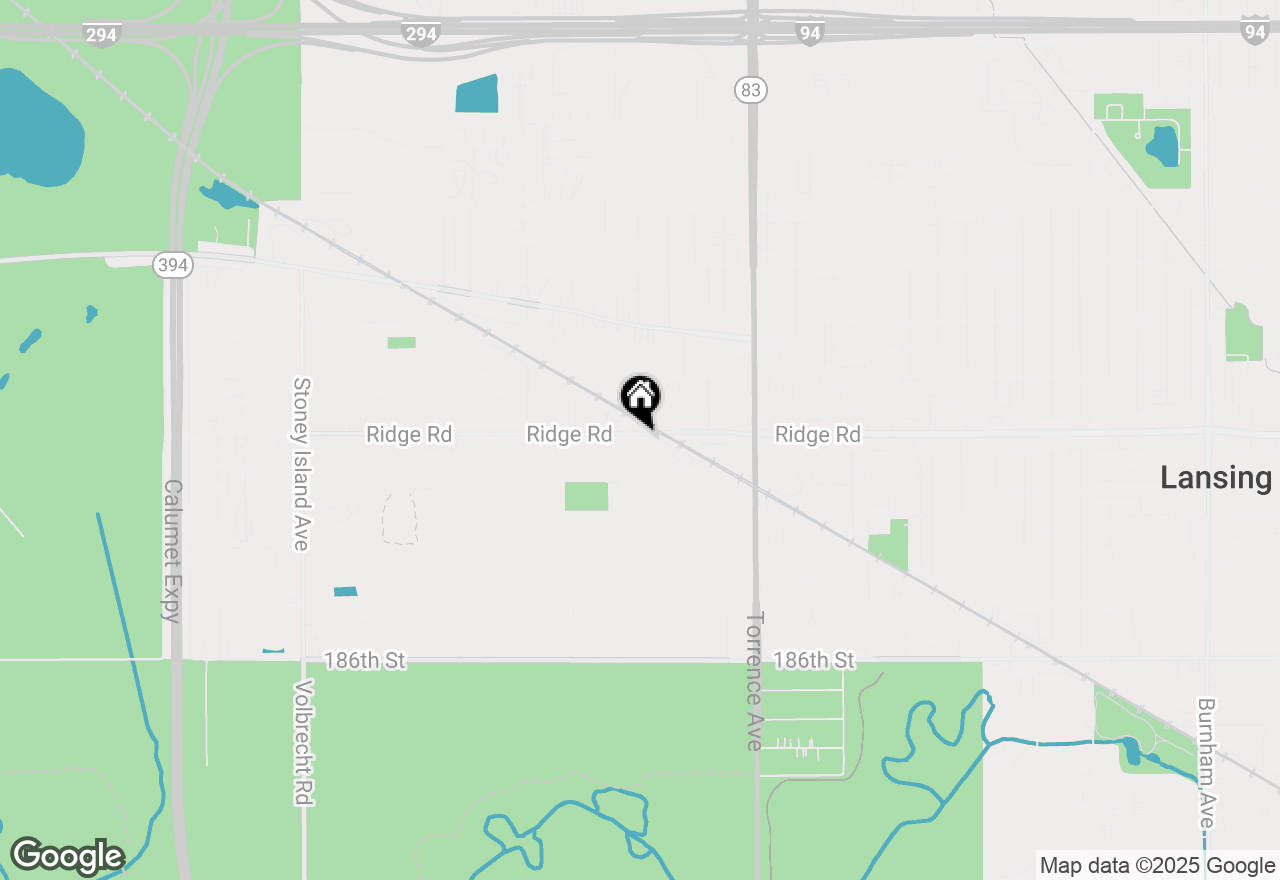 Map of 18202 Locust Street, Lansing, IL 60438