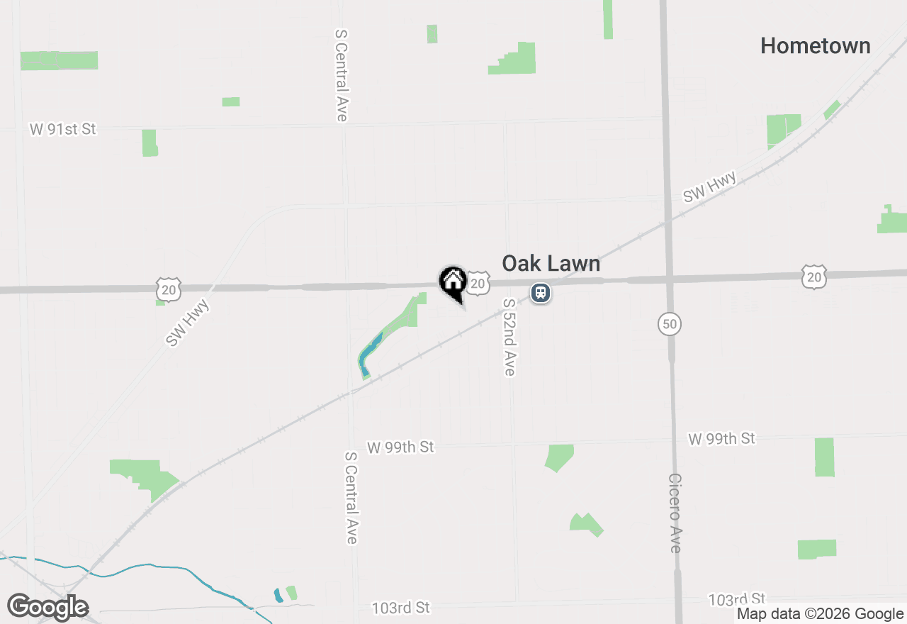 Map of 9533 Minnick Avenue #3E, Oak Lawn, IL 60453