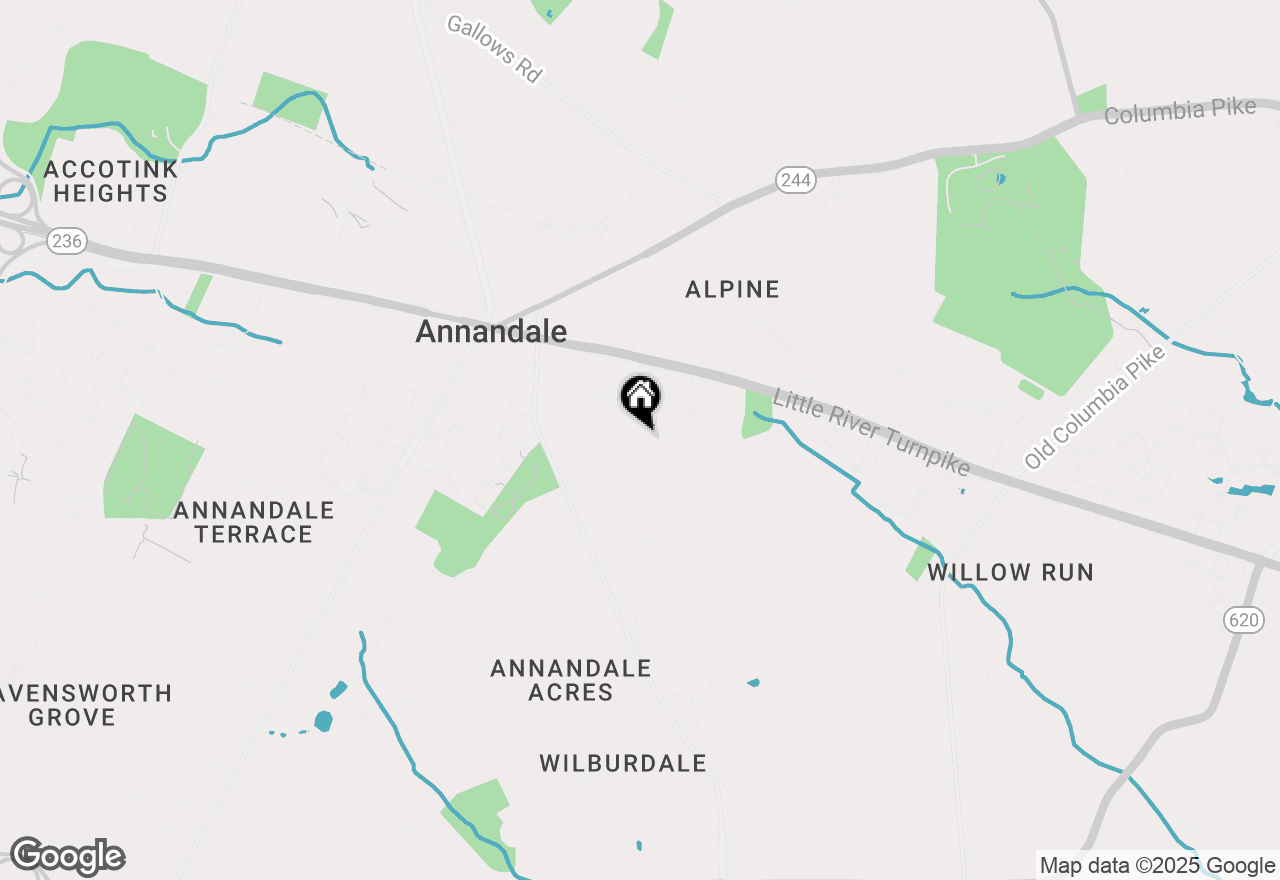 Map of 7102 Jayhawk Street, Annandale, VA 22003