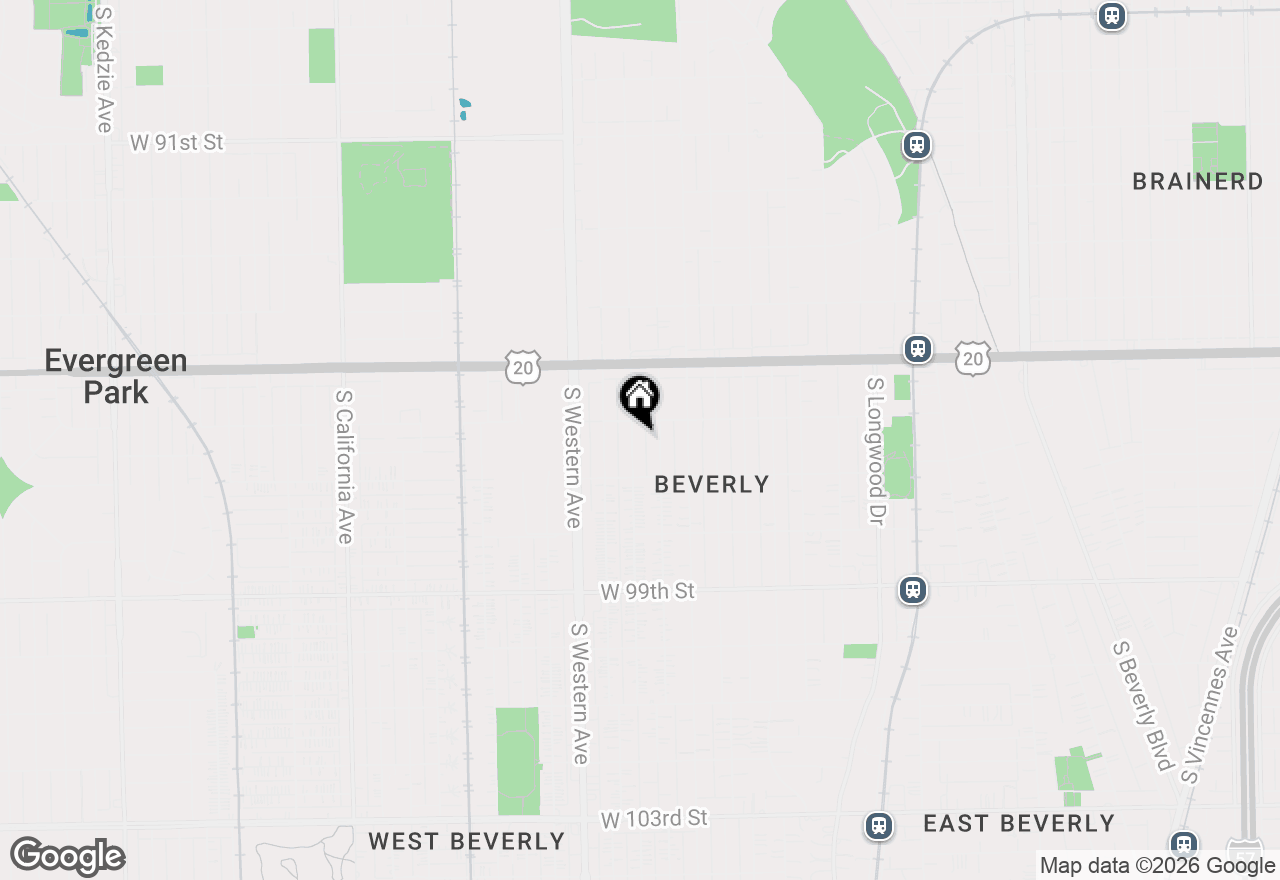 Map of 9619 S Oakley Avenue, Chicago, IL 60643