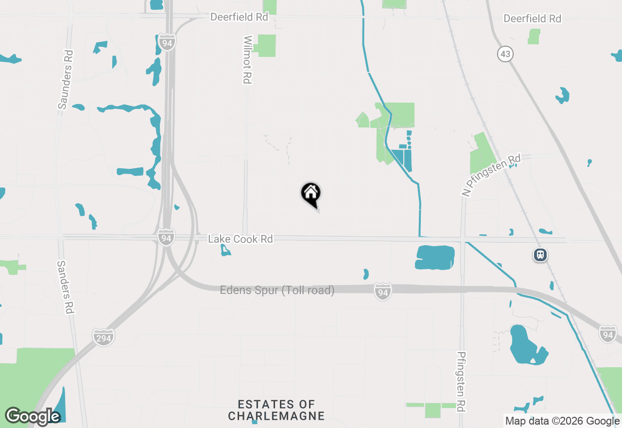 Map of 1341 Gordon Terrace, Deerfield, IL 60015