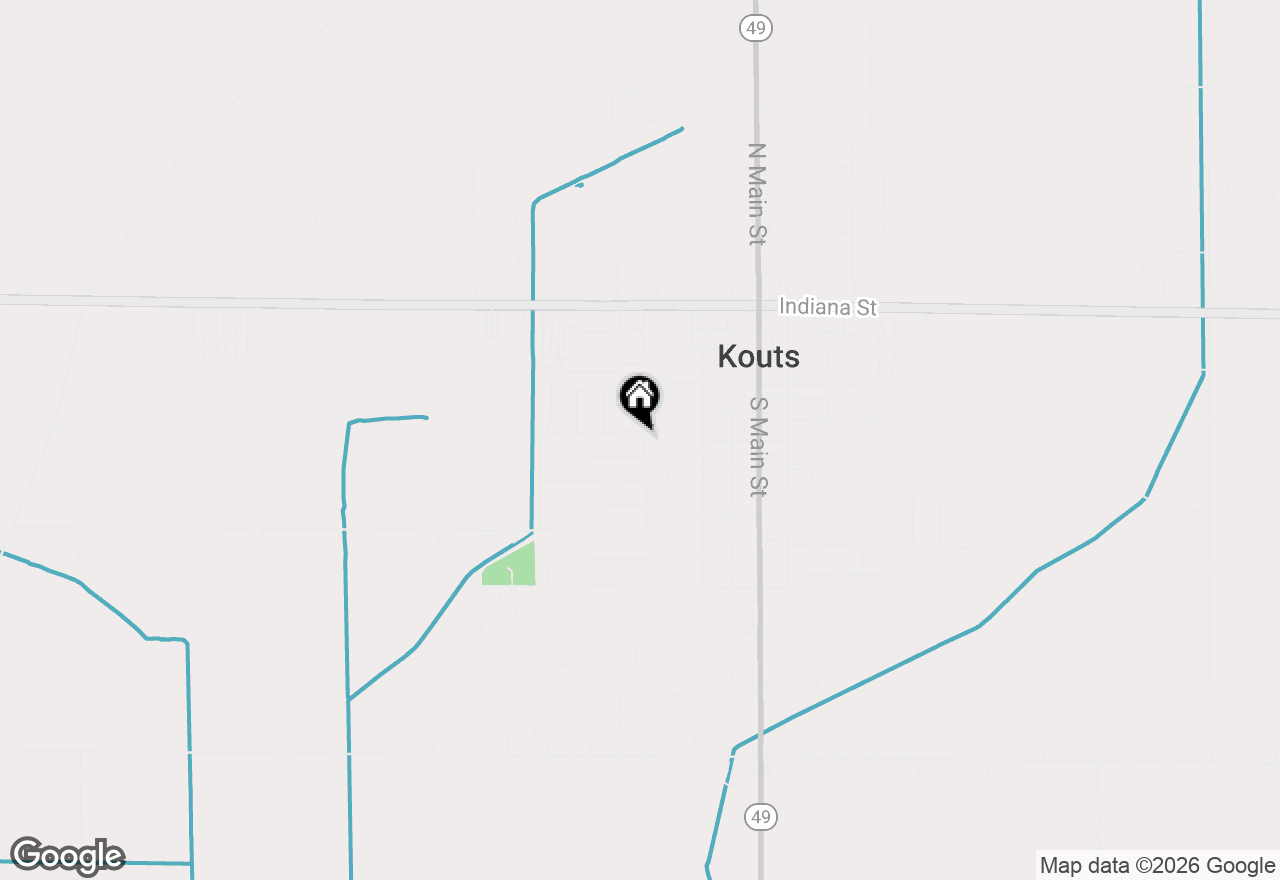 Map of 501 Wesley Road, Kouts, IN 46347
