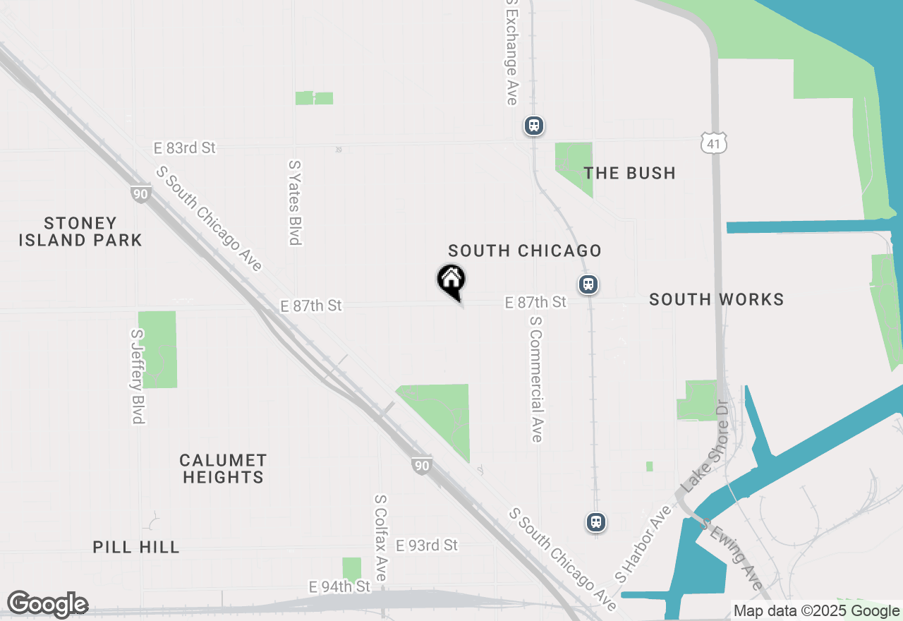 Map of 8707 S Manistee Avenue, Chicago, IL 60617