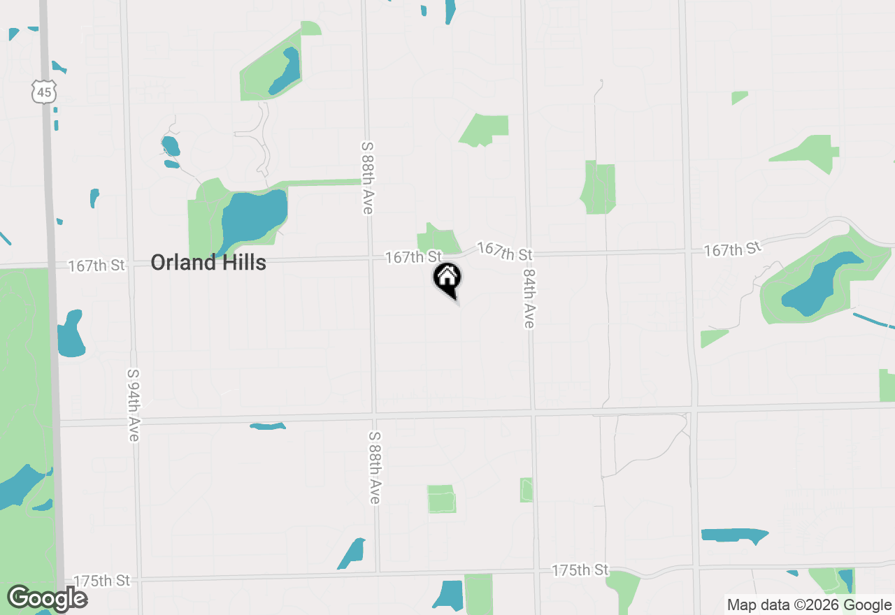 Map of 8106 W 168th Place #2W, Tinley Park, IL 60477