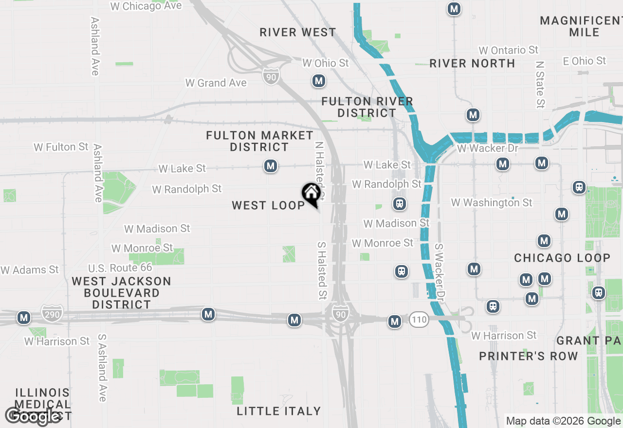 Map of 23 N Green Street #501, Chicago, IL 60607