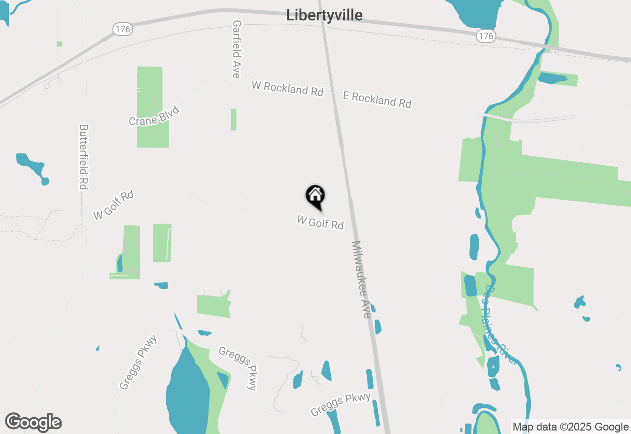 Map of 164 W Golf Road #A, Libertyville, IL 60048