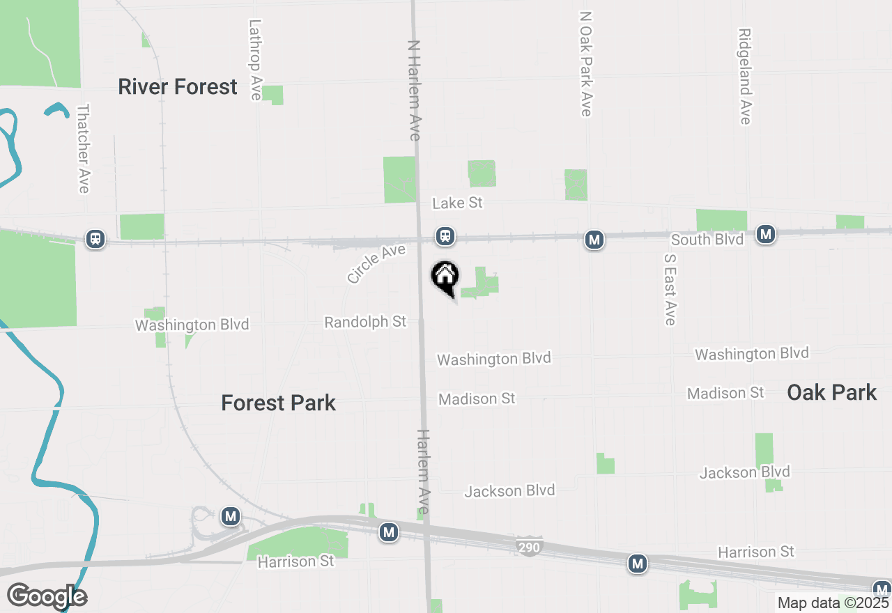 Map of 246 S Maple Avenue #3W, Oak Park, IL 60302